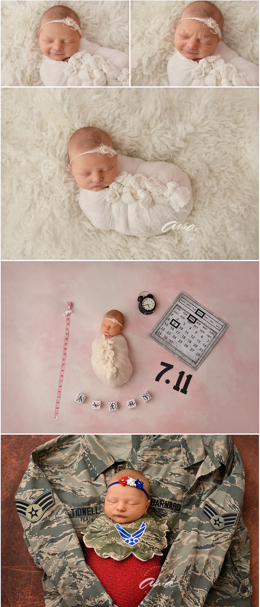 military baby girl lakenheath newborn photographer