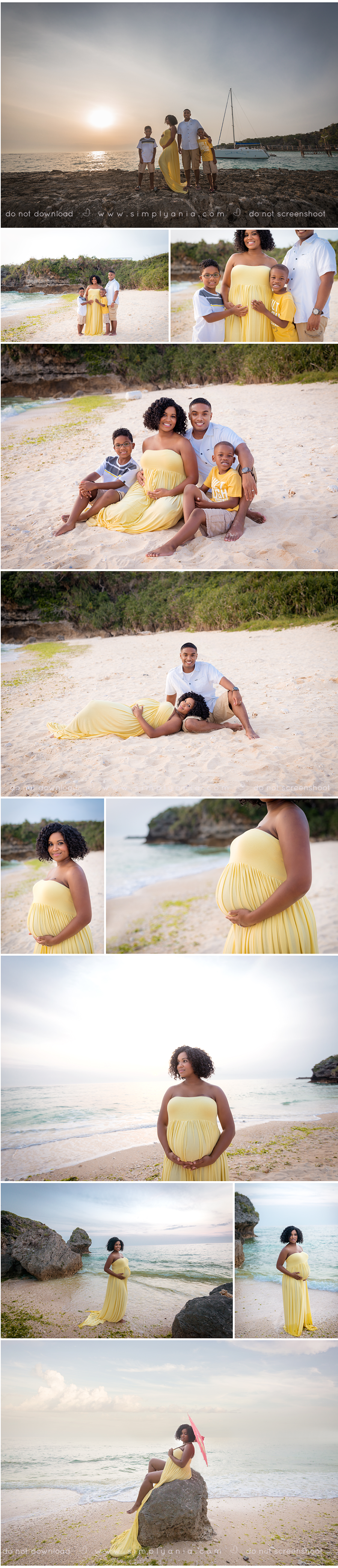 Erica's maternity session in yellow