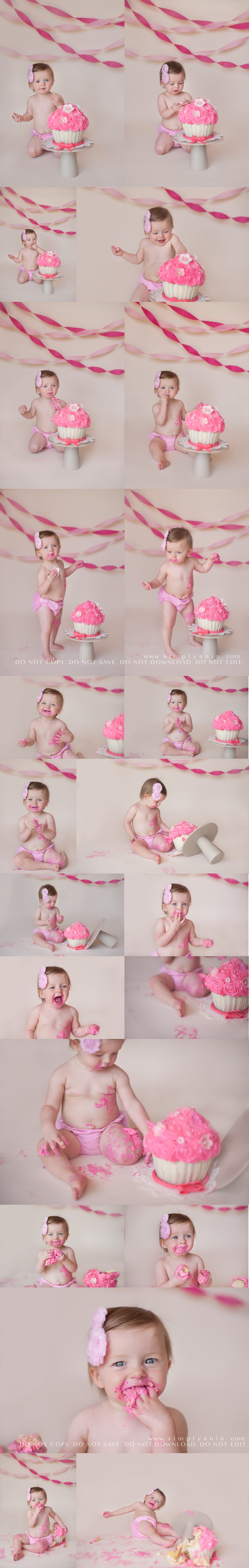 Emma's Cake Smash  by Simply Ania - Okinawa Professional Newborn Photographer